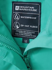 Mountain Warehouse Blue Lightning 3 in 1 Kids Waterproof Jacket - Image 7 of 7