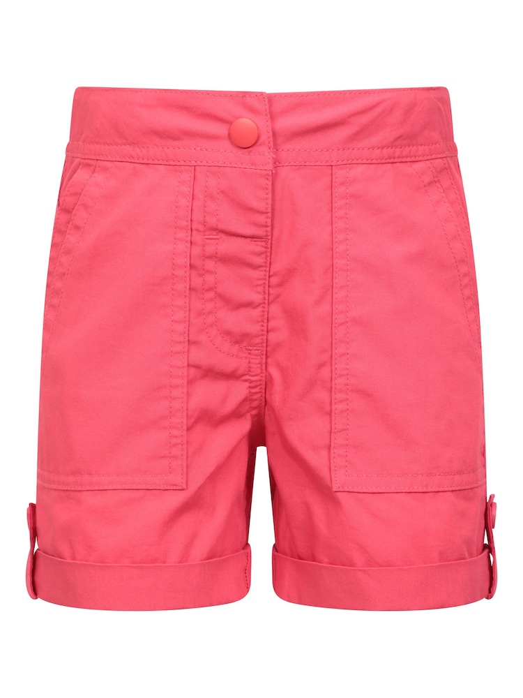 Mountain Warehouse Pink Kids Shore 100% Cotton Shorts - Image 1 of 7