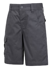Mountain Warehouse Grey Kids 100% Cotton Cargo Shorts - Image 4 of 7
