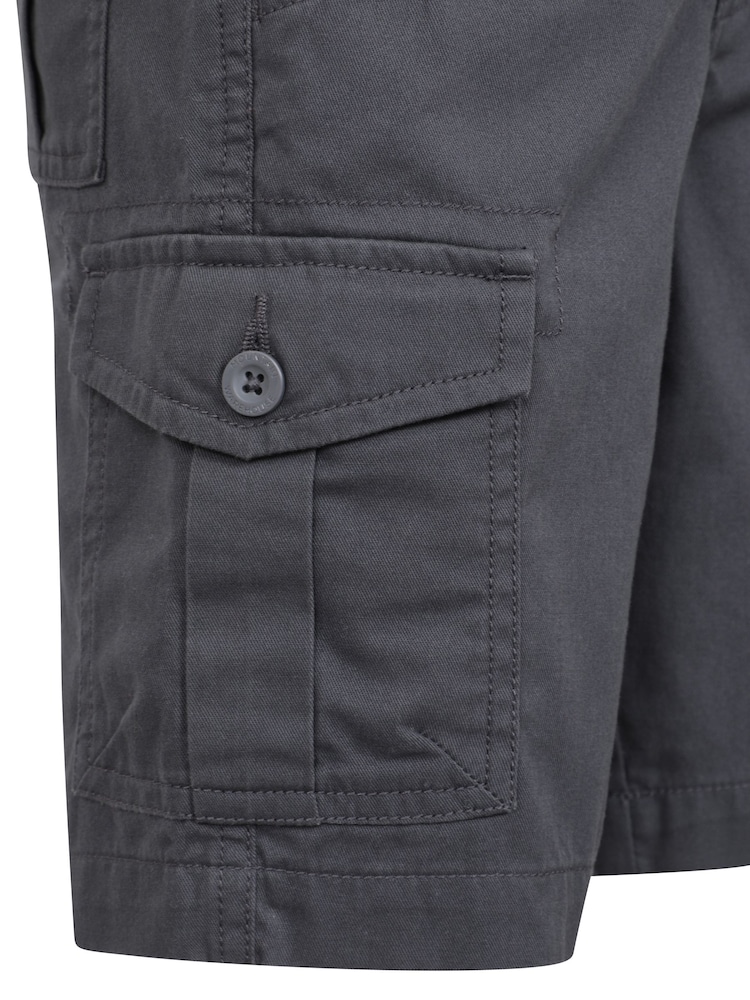 Mountain Warehouse Grey Kids 100% Cotton Cargo Shorts - Image 5 of 7