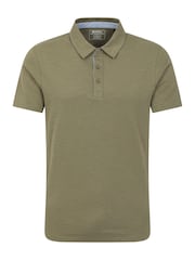 Mountain Warehouse Green Hasst II Mens Polo Shirt - Image 1 of 5