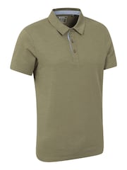 Mountain Warehouse Green Hasst II Mens Polo Shirt - Image 3 of 5