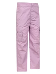Lila - Mountain Warehouse Active Kids 100% Cotton Trousers - Bild 2 von 6