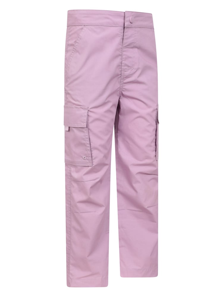Lila - Mountain Warehouse Active Kids 100% Cotton Trousers - Bild 2 von 6