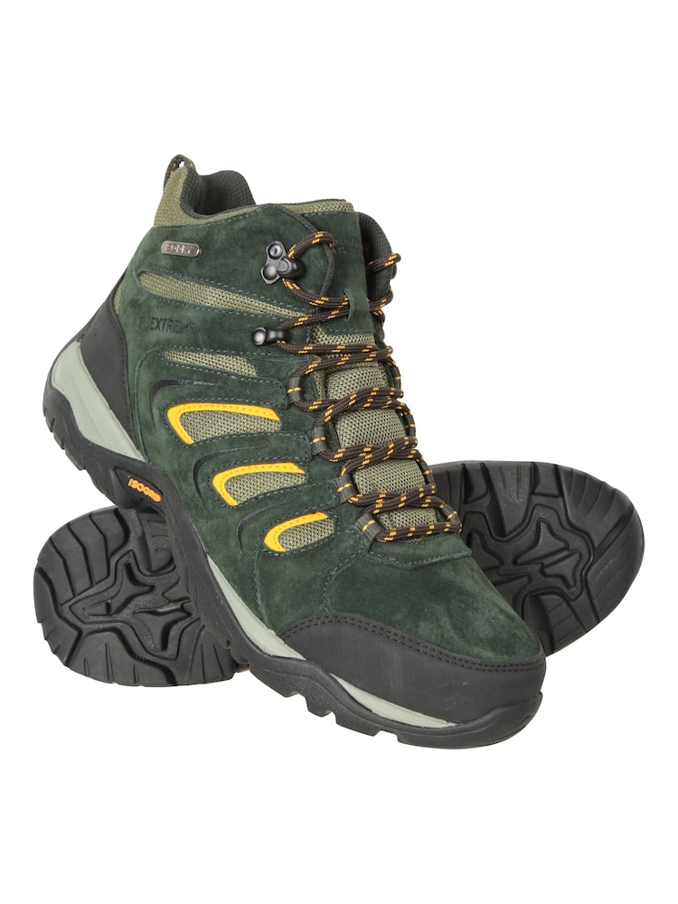 Mountain Warehouse Green Aspect Extreme Mens Waterproof Walking Boots - Image 1 of 6 Mountain Warehouse Green Aspect Extreme Mens Waterproof Walking Boots - Image 1 of 6