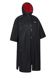 Mountain Warehouse Black Mens Coastline Water Resistant Changing Robe Coat Jacket - Image 3 of 5