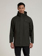 Mountain Warehouse Green Mens Westport Long Waterproof Jacket - Image 2 of 8