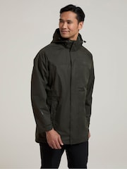 Mountain Warehouse Green Mens Westport Long Waterproof Jacket - Image 4 of 8