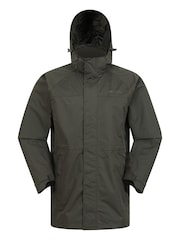 Mountain Warehouse Green Mens Westport Long Waterproof Jacket - Image 5 of 8