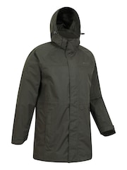 Mountain Warehouse Green Mens Westport Long Waterproof Jacket - Image 6 of 8