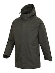 Mountain Warehouse Green Mens Westport Long Waterproof Jacket - Image 7 of 8