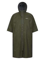Mountain Warehouse Green Mens Coastline Water Resistant Changing Robe Coat Jacket - Image 1 of 5