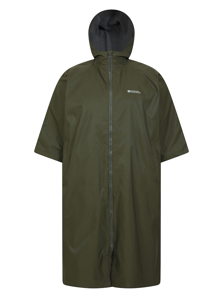 Mountain Warehouse Green Mens Coastline Water Resistant Changing Robe Coat Jacket - Image 1 of 5