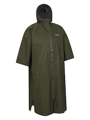 Mountain Warehouse Green Mens Coastline Water Resistant Changing Robe Coat Jacket - Image 3 of 5