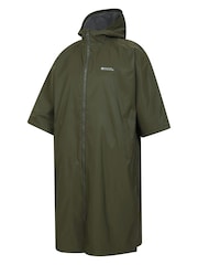 Mountain Warehouse Green Mens Coastline Water Resistant Changing Robe Coat Jacket - Image 4 of 5