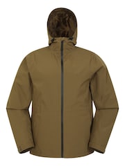 Mountain Warehouse Green Mens Covert Lightweight, Waterproof Coat Jacket - Image 5 of 9
