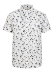 Mountain Warehouse White 100% Cotton Preston Illustration Mens Shirt - Image 1 of 5