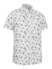 Mountain Warehouse White 100% Cotton Preston Illustration Mens Shirt - Image 2 of 5