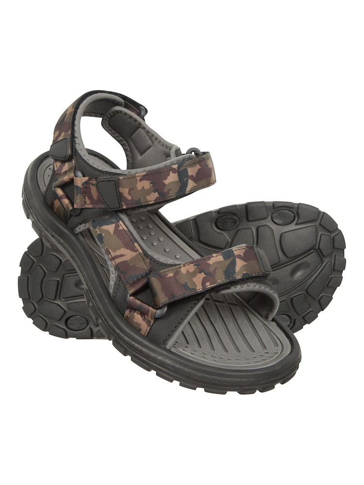 Mountain Warehouse Green Camo Crete Mens Sandals - Image 1 of 7