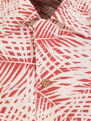 Mountain Warehouse Red Mens Beach Short Sleeve Shirt - Image 9 of 10