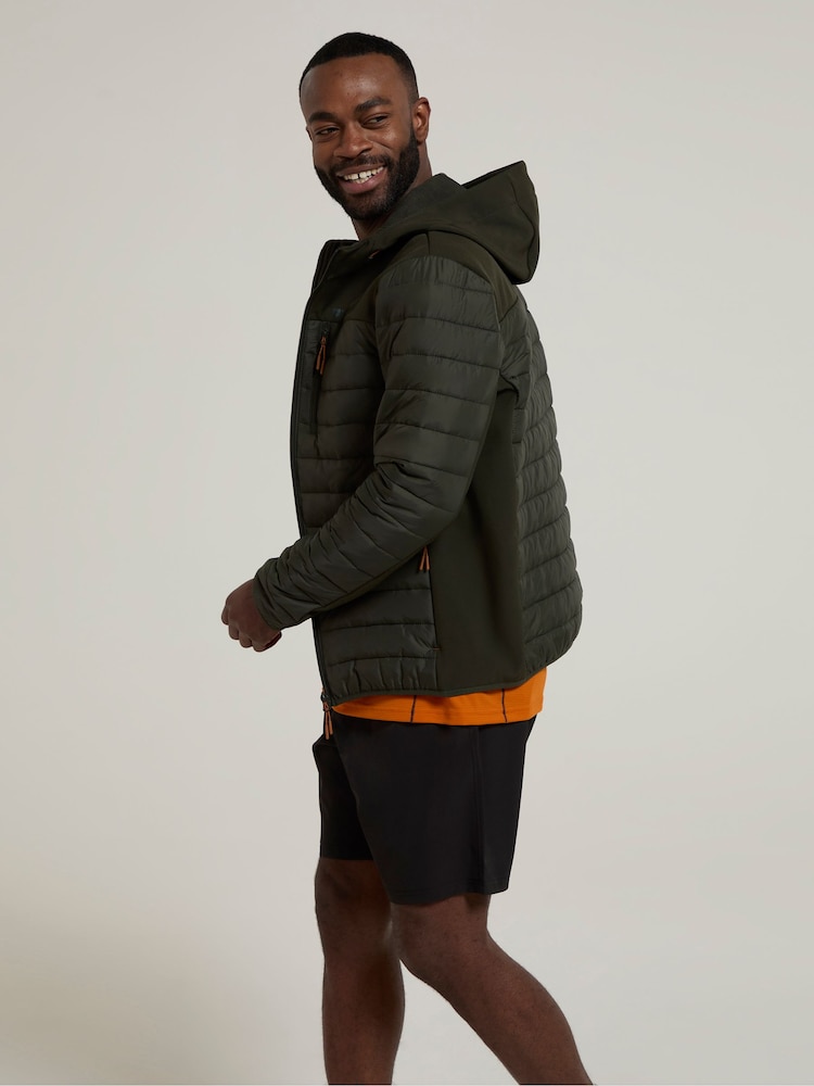Mountain Warehouse Green Mens Turbine II Padded Softshell Coats - Image 4 of 4