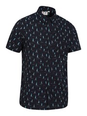 Mountain Warehouse Light Blue Mens Preston Illustration 100% Cotton Shirt - Image 2 of 5