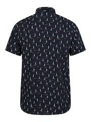 Mountain Warehouse Light Blue Mens Preston Illustration 100% Cotton Shirt - Image 3 of 5