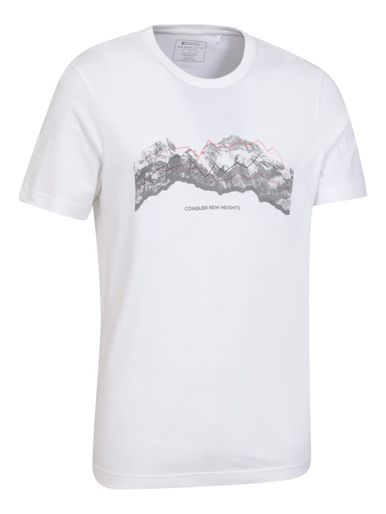 Weiß - Mountain Warehouse Mens 100% Cotton Lightweight T-Shirt - Bild 2 von 6