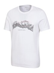 Weiß - Mountain Warehouse Mens 100% Cotton Lightweight T-Shirt - Bild 4 von 6