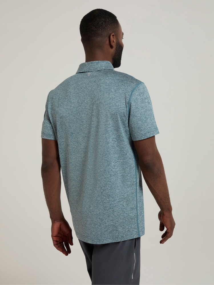 Mountain Warehouse Mens Deuce Iso Cool Breathable UV Polo Shirt - Image 4 of 4