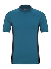 Mountain Warehouse Blue Mens UV Rash Vest - Image 1 of 5