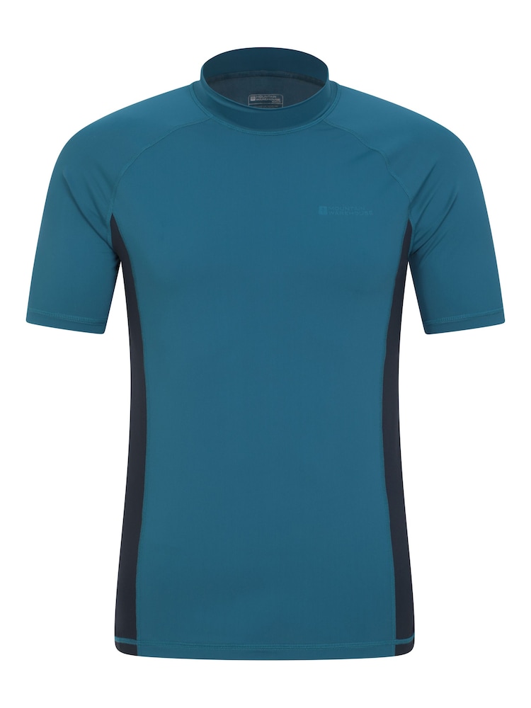 Mountain Warehouse Blue Mens UV Rash Vest - Image 1 of 5
