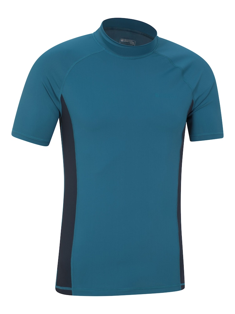 Mountain Warehouse Blue Mens UV Rash Vest - Image 2 of 5