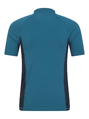Mountain Warehouse Blue Mens UV Rash Vest - Image 3 of 5