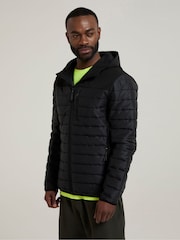 Mountain Warehouse Black Mens Turbine II Padded Softshell Coats - Image 1 of 9
