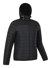 Mountain Warehouse Black Mens Turbine II Padded Softshell Coats - Image 6 of 9