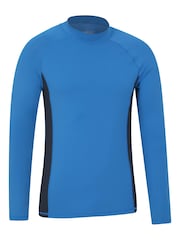 Mountain Warehouse Blue Mens Long Sleeve Rash Vest - Image 2 of 5