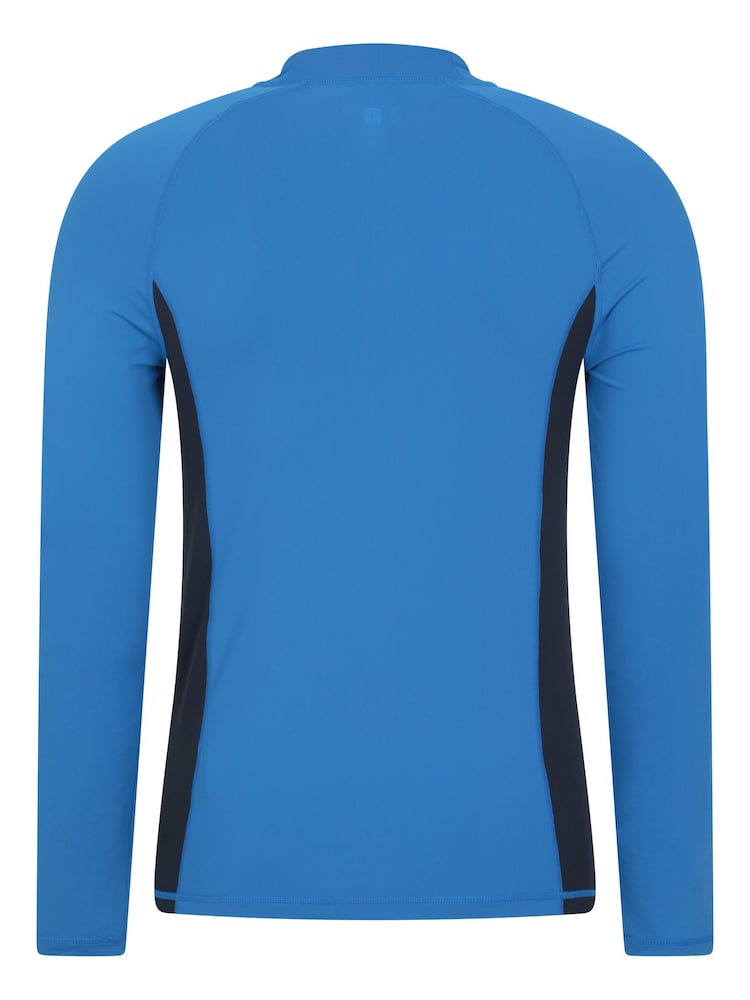 Mountain Warehouse Blue Mens Long Sleeve Rash Vest - Image 3 of 5
