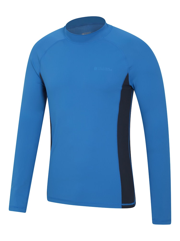 Mountain Warehouse Blue Mens Long Sleeve Rash Vest - Image 4 of 5