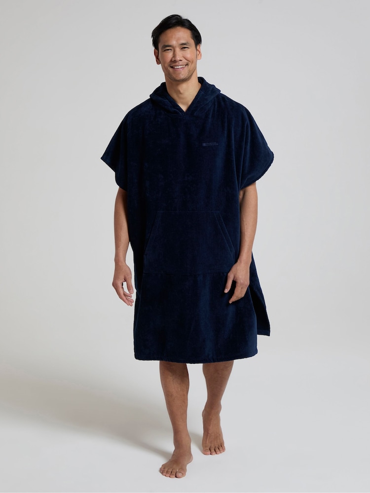Mountain Warehouse Blue Chrome Mens Driftwood Changing Towel - Image 1 of 9