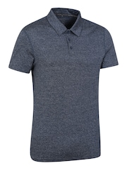 Mountain Warehouse Blue Mens Agra Stripe Polo Shirt - Image 2 of 5