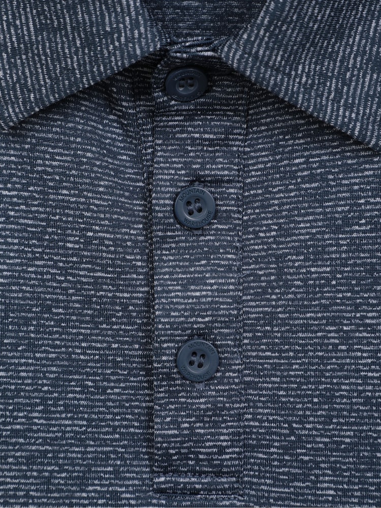 Mountain Warehouse Blue Mens Agra Stripe Polo Shirt - Image 5 of 5