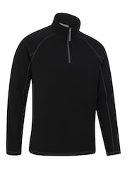 Mountain Warehouse Black Mens Ashbourne II Half Zip Fleece - Image 2 of 5