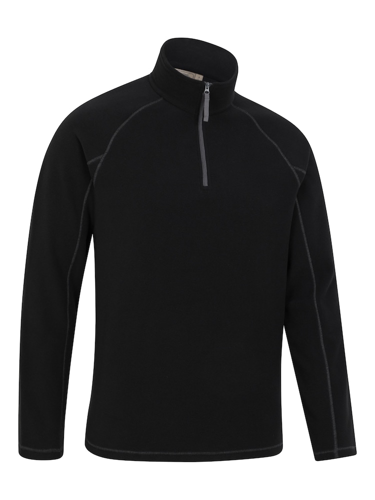 Mountain Warehouse Black Mens Ashbourne II Half Zip Fleece - Image 2 of 5