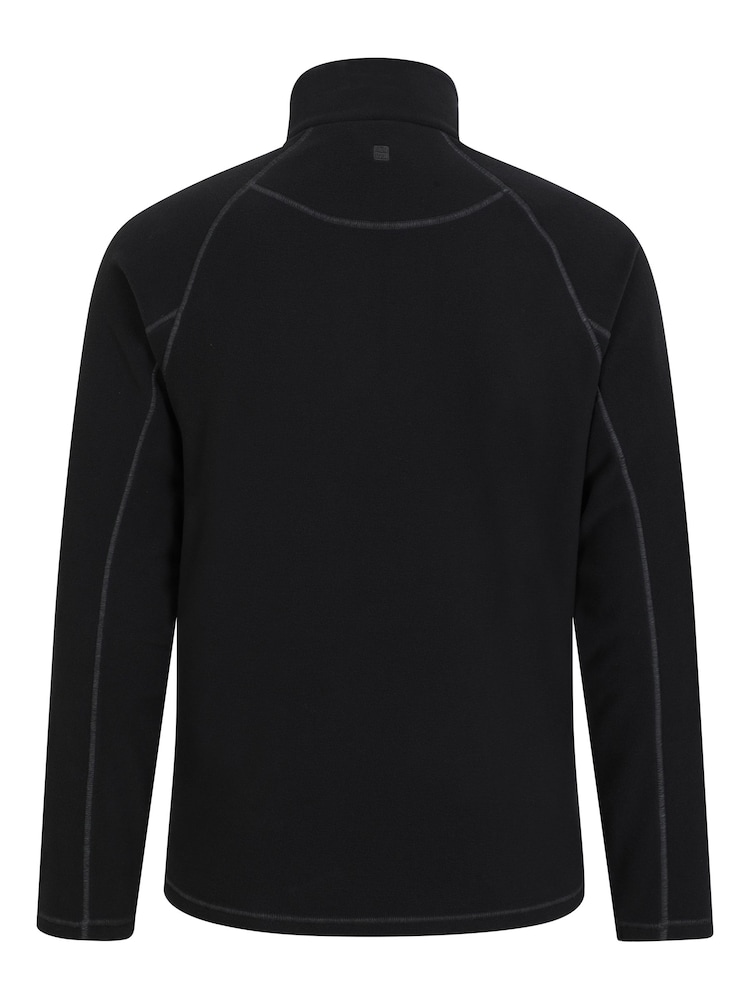 Mountain Warehouse Black Mens Ashbourne II Half Zip Fleece - Image 3 of 5