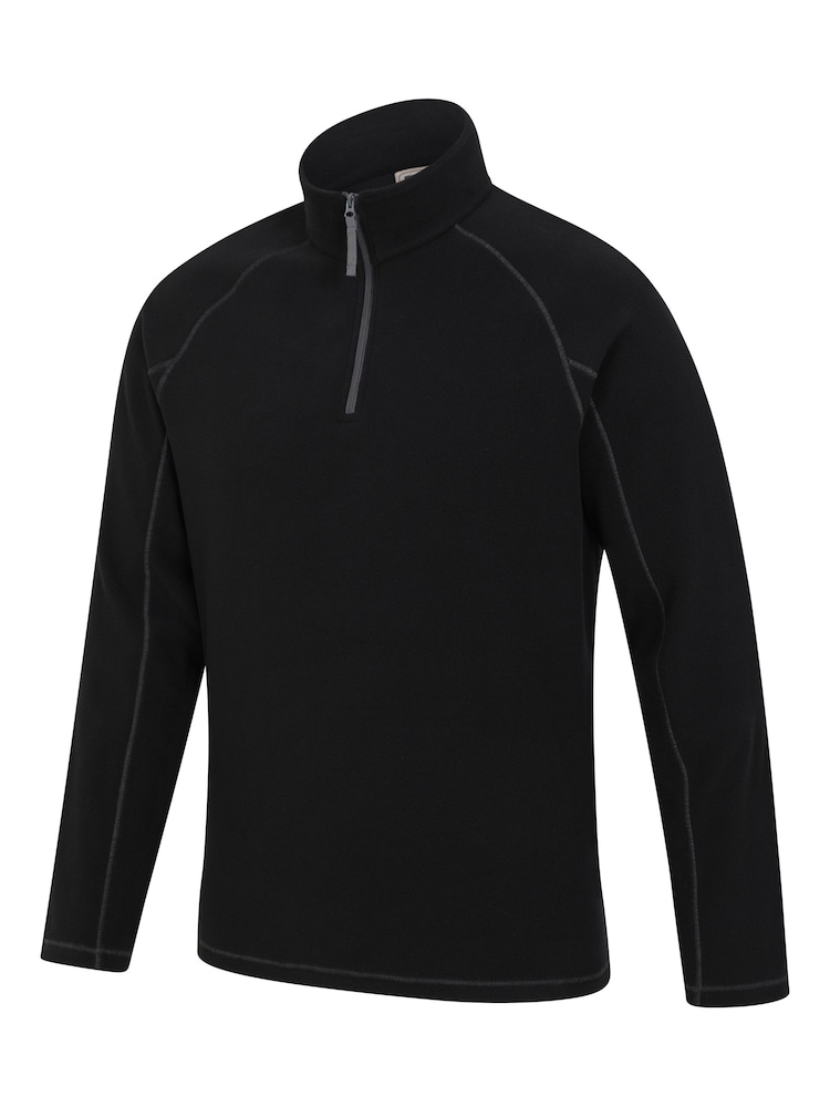 Mountain Warehouse Black Mens Ashbourne II Half Zip Fleece - Image 4 of 5