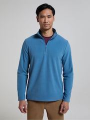 Mountain Warehouse Aqua Blue Mens Camber II Half Zip Quick Drying Fleece - Image 4 of 9