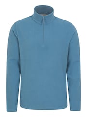 Mountain Warehouse Aqua Blue Mens Camber II Half Zip Quick Drying Fleece - Image 5 of 9