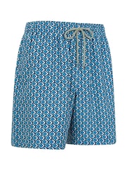 Mountain Warehouse Blue Ground Mens Aruba Printed Quick Drying Swimshorts with UV Max Protection - Image 2 of 6