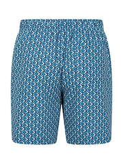Mountain Warehouse Blue Ground Mens Aruba Printed Quick Drying Swimshorts with UV Max Protection - Image 3 of 6